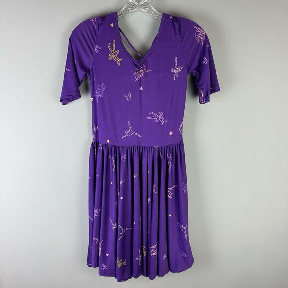 Dot Dot Smile Other - NWT Dot Dot Smile Purple Twirl Dress Ballet Ballerina Print Girls Size 12/14